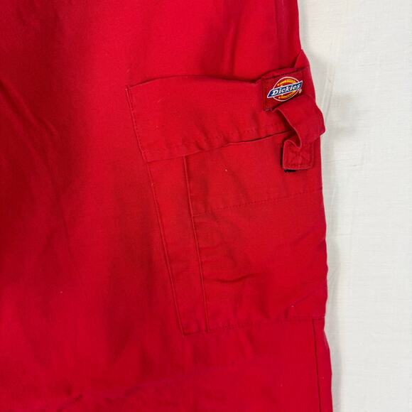 Dickies Scrub Pants Unisex Red Large Pockets Nursing Medical Drawstring - Picture 6 of 7